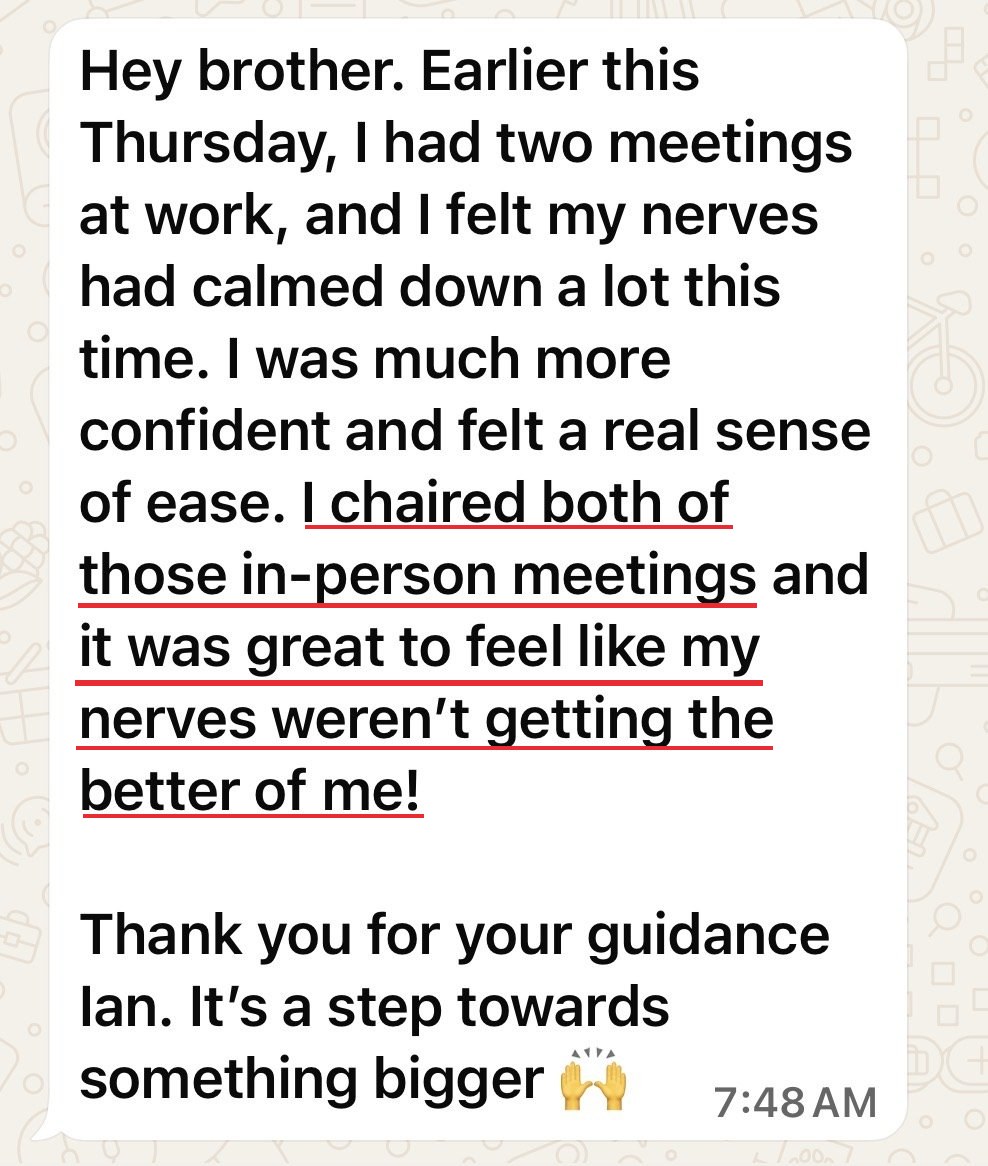 I chaired both of those in-person meetings